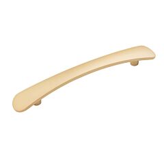 Vale Brushed Golden Brass 5-1/32 Inch (128mm) Center to Center, Overall Length 7-1/4 Inch, Belwith Keeler Cabinet Hardware Pull/Handle