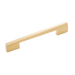 Flex Brushed Golden Brass 6-5/16 Inch (160mm) Center to Center, Overall Length 7-13/16 Inch, Belwith Keeler Cabinet Hardware Pull/Handle