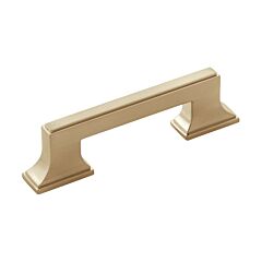 Brownstone in Champagne Bronze 3-3/4 Inch (96mm) Center to Center, Overall Length 4-15/16 Inch Cabinet Hardware Pull/Handle