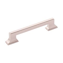 Brownstone in Polished Nickel 5-1/16 Inch (128mm) Center to Center, Overall Length 6-5/8 Inch Cabinet Hardware Pull/Handle