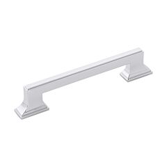 Brownstone in Chrome 5-1/16 Inch (128mm) Center to Center, Overall Length 6-5/8 Inch Cabinet Hardware Pull/Handle