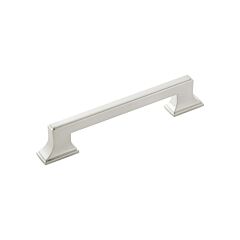Brownstone in Satin Nickel 5-1/16 Inch (128mm) Center to Center, Overall Length 6-5/8 Inch Cabinet Hardware Pull/Handle