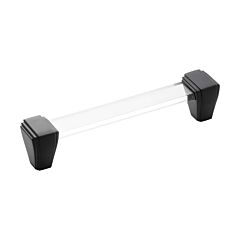 Belleclaire in Matte Black 5-1/16 Inch (128mm) Center to Center, Overall Length 5-7/8 Inch Cabinet Hardware Pull/Handle