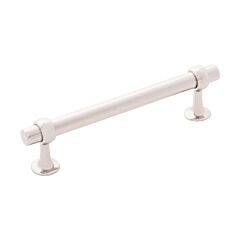 Ostia Polished Nickel 5-1/16 Inch (128mm) Center to Center, Overall Length 6-5/16 Inch Cabinet Hardware Pull/Handle
