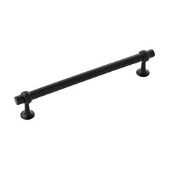 Ostia Matte Black 7-9/16 Inch (192mm) Center to Center, Overall Length 8-13/16 Inch Cabinet Hardware Pull/Handle