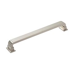 Brighton Satin Nickel 12'' (305mm) Center to Center, Overall Length 13-1/8'', Belwith Keeler Appliance Pull/Handle