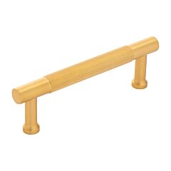 Verge Brushed Golden Brass 3-3/4 Inch (96mm) Center to Center, Overall Length 4-3/4 Inches, Belwith Keeler Cabinet Hardware Pull/Handle