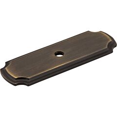 Jeffrey Alexander Backplates Collection 2-13/16" (72mm) Overall Length Antique Brushed Satin Brass Cabinet Pull/Handle Backplate