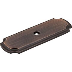 Jeffrey Alexander Backplates Collection 2-13/16" (72mm) Overall Length Brushed Oil Rubbed Bronze Cabinet Pull/Handle Backplate