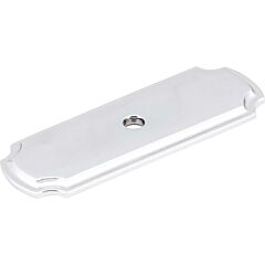 Jeffrey Alexander Backplates Collection 2-13/16" (72mm) Overall Length Polished Chrome Cabinet Pull/Handle Backplate