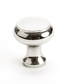 Designers' Group 10 Polished Nickel Cabinet Knob, 1-7/32" (31mm) Overall Diameter, Berenson Hardware