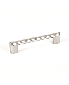 Studio 7-9/16" (192mm) Center to Center, 8-1/8" (206mm) Overall Length Stainless Steel Cabinet Handle / Pull, Berenson Hardware