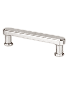Harmony 3-25/32" (96mm) Center to Center, 4-7/16" (113mm) Overall Length Brushed Nickel Cabinet Handle / Pull, Berenson Hardware