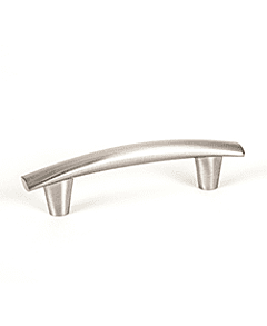 Meadow 3-25/32" (96mm) Center to Center, 5-7/16" (138mm) Overall Length Brushed Nickel Cabinet Handle / Pull, Berenson Hardware