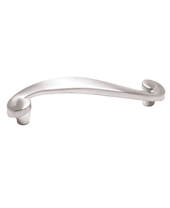 Sonata 3-25/32" (96mm) Center to Center, 4-11/16" (119mm) Overall Length Brushed Nickel Cabinet Handle / Pull, Berenson Hardware