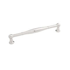 Fuller Polished Nickel 7-9/16 Inch (192mm) Center to Center, Overall Length 7-1/2 Inch Cabinet Hardware Pull/Handle