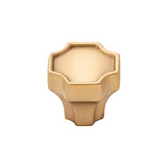 Monarch Cabinet Hardware Knob in Brushed Golden Brass, 1-1/4 (32mm) Inch Overall Diameter