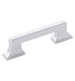 Brownstone in Satin Nickel 3-3/4 Inch (96mm) Center to Center, Overall Length 4-15/16 Inch Cabinet Hardware Pull/Handle