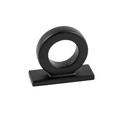 Corsa Cabinet Hardware Ring Knob in Matte Black, 1-3/4 (44mm) Inch Overall Diameter