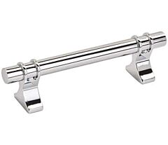Amerock Davenport 3-3/4 in (96 mm) Center-to-Center Polished Chrome Cabinet Pull / Handle