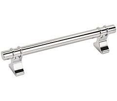 Amerock Davenport 5-1/16 in (128 mm) Center-to-Center Polished Chrome Cabinet Pull / Handle