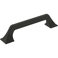 Exceed 5-1/16" (128mm) Center to Center, 6" Overall Length, Matte Black, Cabinet Pull / Handle