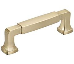 Stature 3-3/4'' (96mm) Center-to-Center Golden Champagne Cabinet Pull