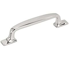 Amerock Highland Ridge 3-3/4 in (96 mm) Center-to-Center Polished Chrome Cabinet Pull / Handle