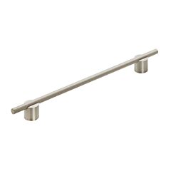 Transcendent 10-1/16" (255mm) Center to Center, 13-3/16" (335mm) Overall Length, Bar,Silver Champagne Cabinet Pull / Handle