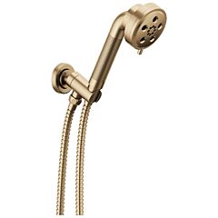 Brizo Litze Wall Mount Handshower with H2OKinetic Technology, Gold Luxe Finish