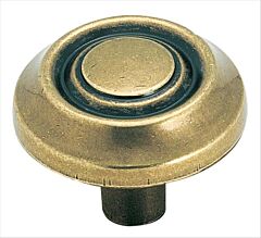 Allison Value 1-1/4 in (32 mm) Diameter Burnished Brass Cabinet Knob