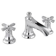 ROOK Widespread Lavatory Faucet with Channel Spout - Less Handles 1.2 GPM, Polished Chrome