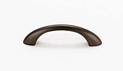 Alno C855 Series 3" (76mm) Hole Centers, 3-7/8" (98mm) Overall Length Arched Cabinet Hardware Pull / Handle, Chocolate Bronze