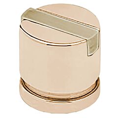 Colonial Bronze 1386 Series 1" (25.4mm) Diameter, Kitchen Cabinet Drawer Knob in Polished Brass and Frost Brass