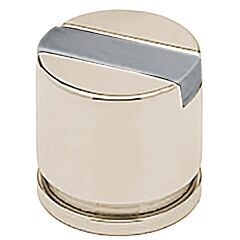 Colonial Bronze 1386 Series 1-1/4" (32mm) Diameter, Kitchen Cabinet Drawer Knob in Polished Nickel and Frost Nickel