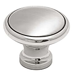 Colonial Bronze 378 Series 1-1/4" (32mm) Diameter, Kitchen Cabinet Drawer Knob in Polished Chrome and Frost Chrome