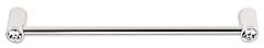 Alno Crystal 8" (203mm) Hole Centers, 8-5/8" (219mm) Overall Length Appliance Cabinet Hardware Pull / Handle, Polished Nickel