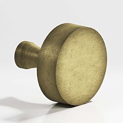Colonial Bronze 110 Series 1-1/4" (32mm) Diameter, Kitchen Cabinet Drawer Knob in Distressed Antique Brass