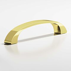Colonial Bronze 165 Series 3" (76mm) Hole Centers, 3-1/2" Length, Unlacquered Polished Brass Cabinet Drawer Handle/ Pull