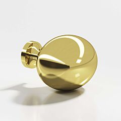 Colonial Bronze 199 Series 1-1/2" (38mm) Length, Unlacquered Polished Brass Oval Kitchen Cabinet Drawer Knob