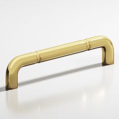 Colonial Bronze 205 Series 4" (102mm) Hole Centers, 4-1/2" (114mm) Length Polished Bronze Cabinet Pull/ Handle