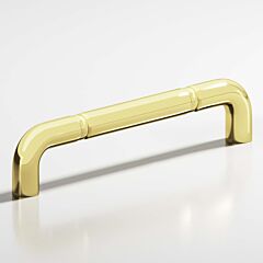Colonial Bronze 232 Series 6" (152mm) Hole Centers, 6-3/4" (171.5mm) Length, Polished Brass Surface Mount Cabinet Pull / Handle