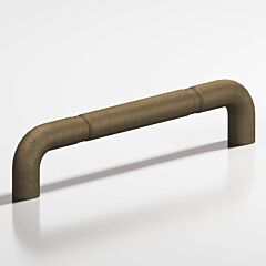 Colonial Bronze 232 Series 8" (203mm) Hole Centers, 8-3/4" (222mm) Length,Distressed Black Surface Mount Cabinet Pull / Handle