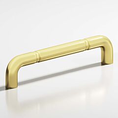 Colonial Bronze 232 Series 8" (203mm) Hole Centers, 8-3/4" (222mm) Length,Matte Satin Brass Surface Mount Cabinet Pull / Handle