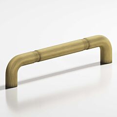 Colonial Bronze 232 Series 6" (152mm) Hole Centers, 6-3/4" (171.5mm) Length, Matte Antique Brass Surface Mount Cabinet Pull / Handle
