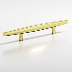 Colonial Bronze 241 Series 14" (355.5mm) Hole Centers, 23" (584mm) Length, Unlacquered Polished Brass Surface Mount Cabinet Pull / Handle