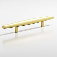 Colonial Bronze 241 Series 8" (203mm) Hole Centers, 15" (381mm) Length, Matte Satin Brass Surface Mount Cabinet Pull / Handle