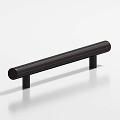 Colonial Bronze 242 Series 24" (610mm) Hole Centers, 28" (711mm) Length, Satin Black Surface Mount Cabinet Pull / Handle