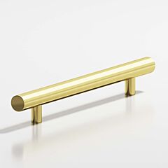 Colonial Bronze 242 Series 8" (203mm) Hole Centers, 12" (305mm) Length, Polished Brass Surface Mount Cabinet Pull / Handle