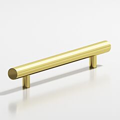Colonial Bronze 242 Series 12" (305mm) Hole Centers, 16" (406mm) Length, Unlacquered Polished Brass Surface Mount Cabinet Pull / Handle